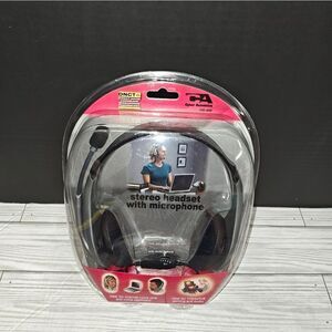 Cyber Acoustics Stereo Headset HS-400 Headphone W/Microphone HS400 DNCT4